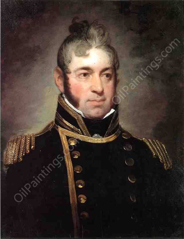 Commodore William Bainbridge, Commander of The Constitution 1774-1833 by Gilbert Stuart - Hand-Painted Oil Painting Reproduction