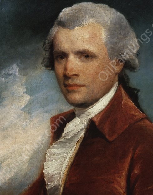 John Singleton Copley by Gilbert Stuart - Hand-Painted Oil Painting Reproduction