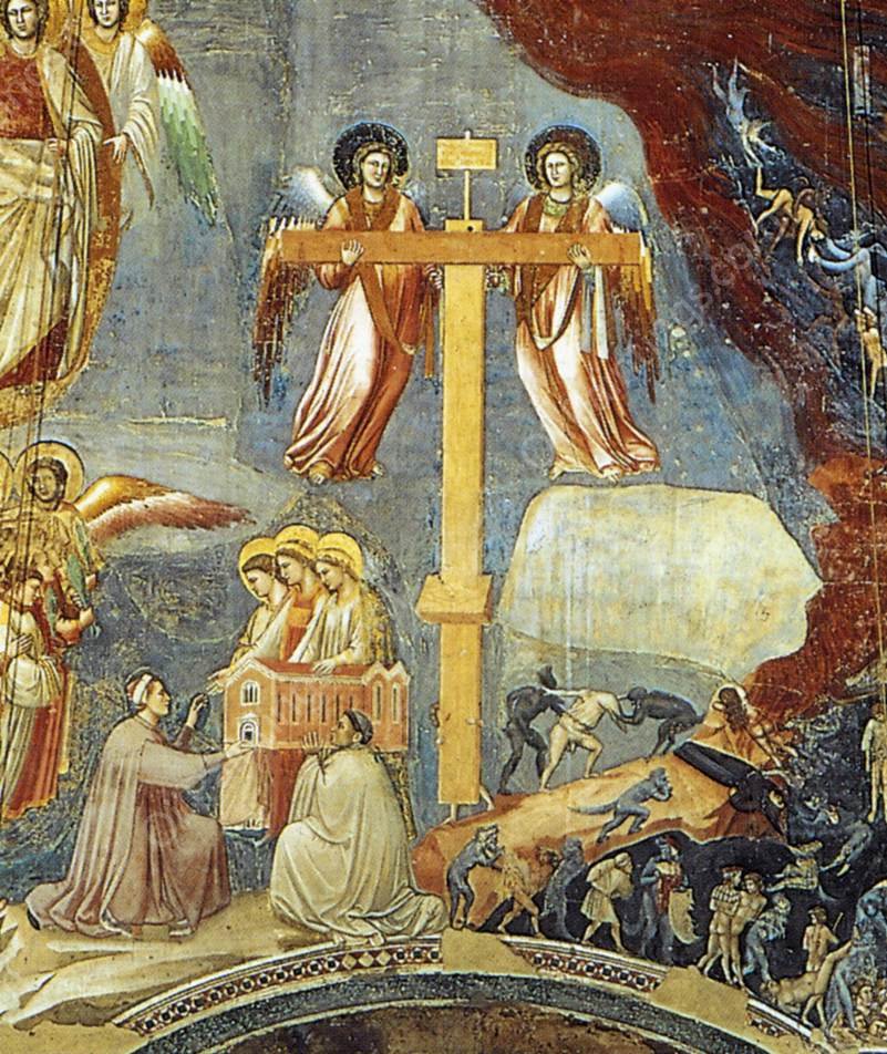 Last Judgment detail 10 Cappella Scrovegni Arena Chapel; Padua by Giotto Di Bondone - Hand-Painted Oil Painting Reproduction