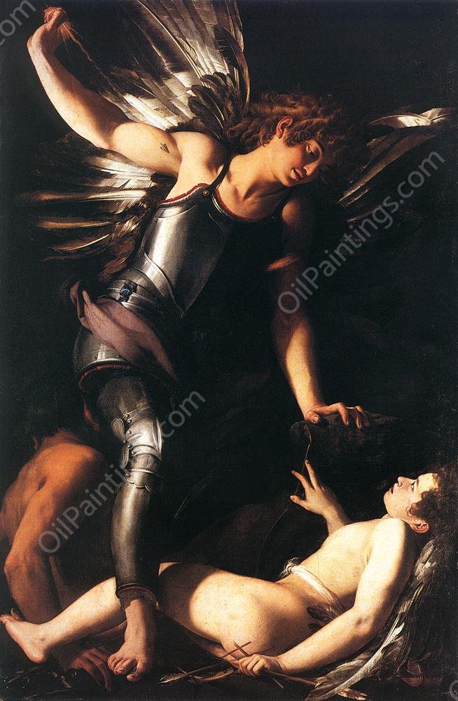 Heavenly Love and Earthly Love by Giovanni Baglione - Hand-Painted Oil Painting Reproduction