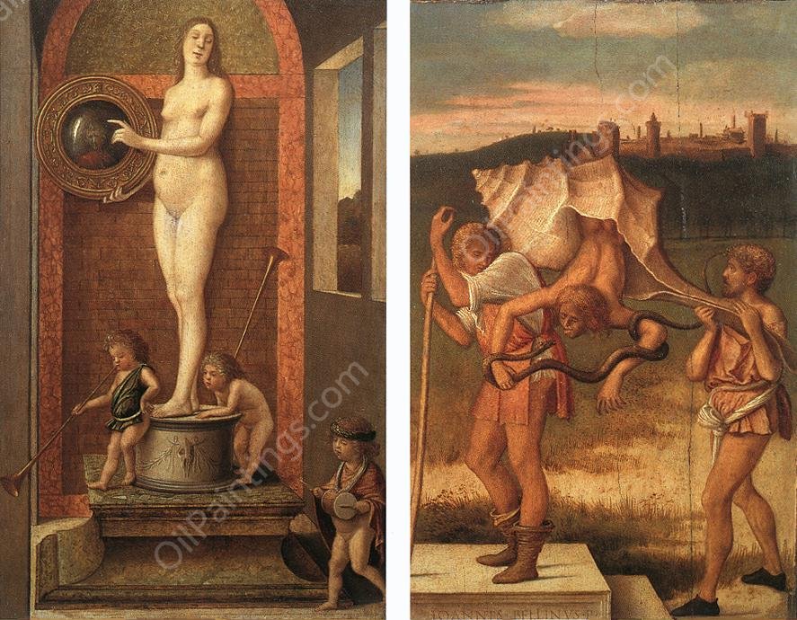 Four Allegories: Prudence and Falsehood by Giovanni Bellini - Hand-Painted Oil Painting Reproduction