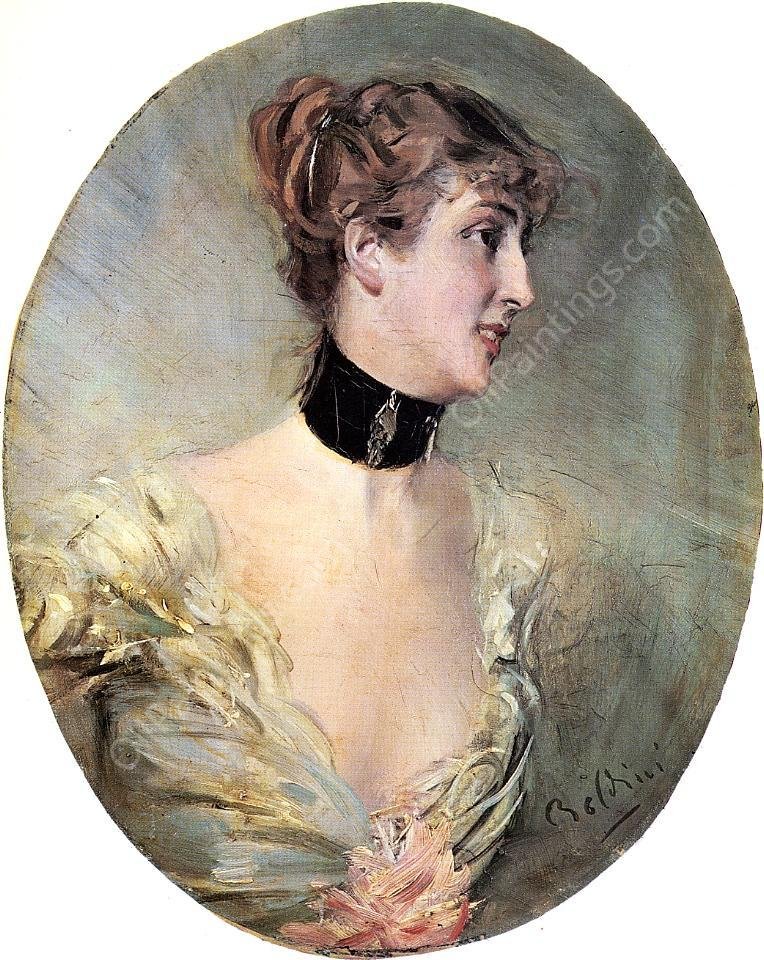 The Countess Ritzer by Giovanni Boldini - Hand-Painted Oil Painting Reproduction