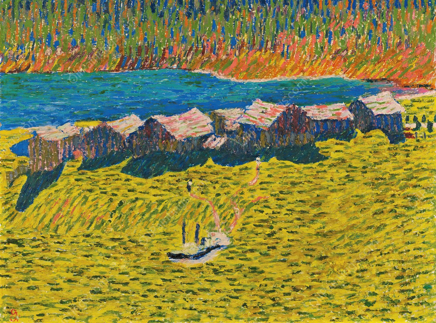 Capolago by Giovanni Giacometti - Hand-Painted Oil Painting Reproduction