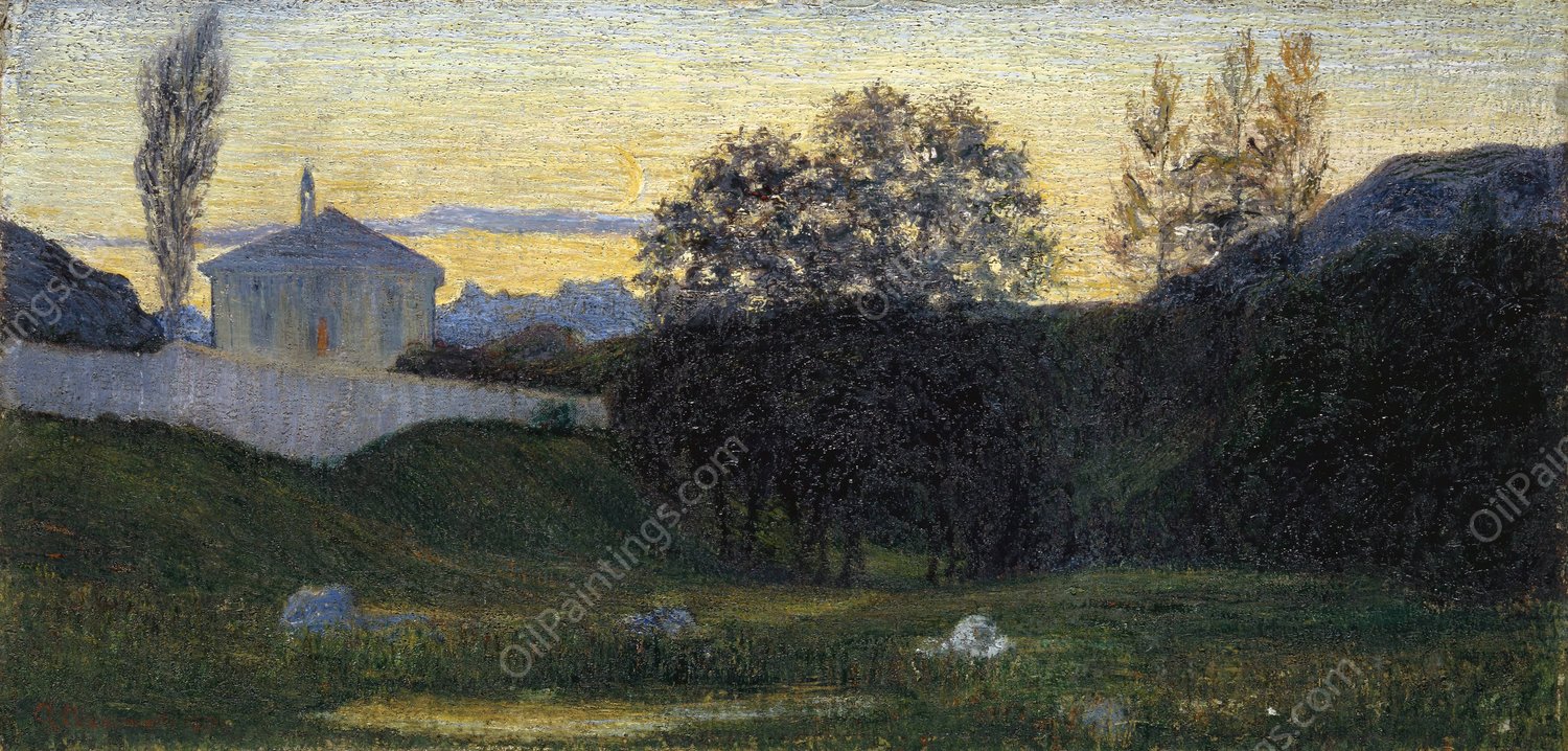 Dusk  by Giovanni Giacometti - Hand-Painted Oil Painting Reproduction