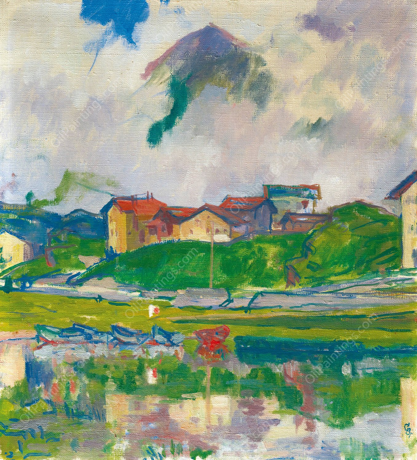 Maloja  by Giovanni Giacometti - Hand-Painted Oil Painting Reproduction