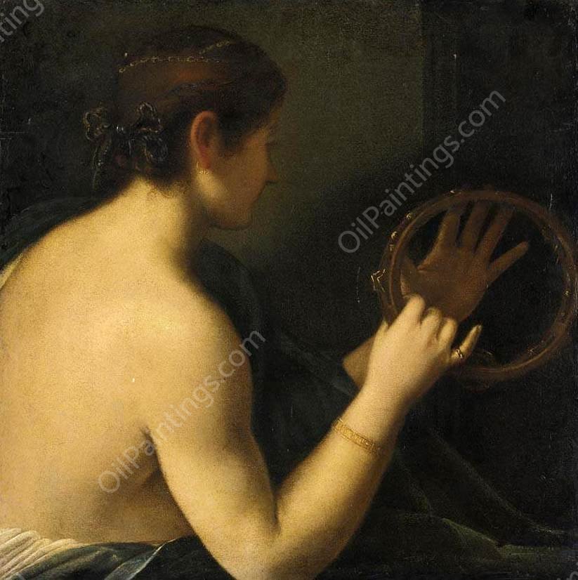 Music Player by Girolamo Forabosco - Hand-Painted Oil Painting Reproduction