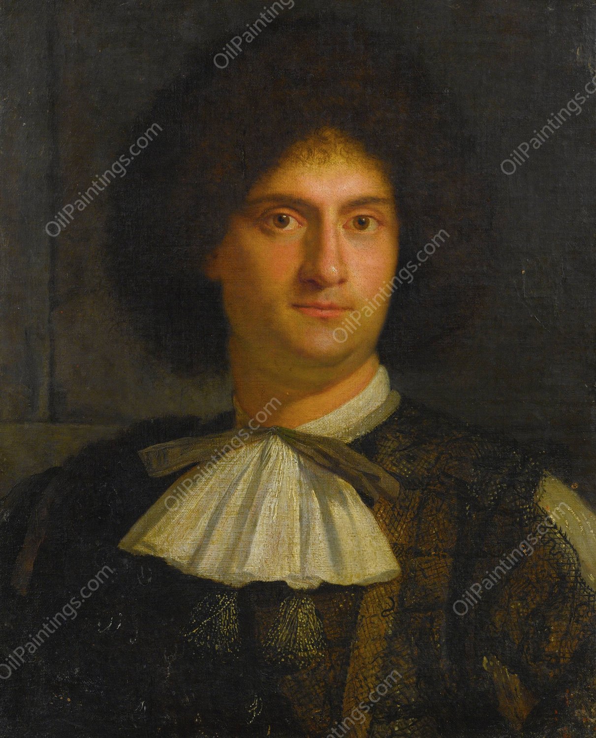 Portrait Of A Man by Girolamo Forabosco - Hand-Painted Oil Painting Reproduction