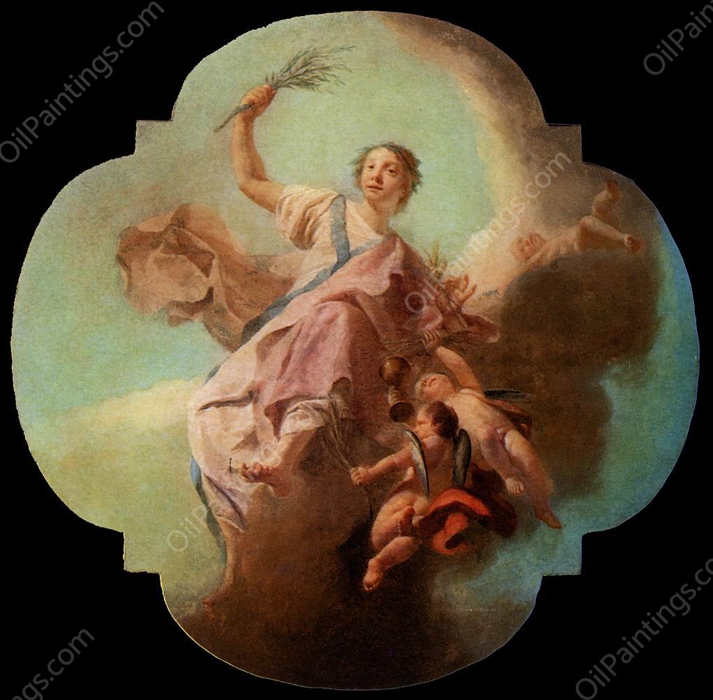 Charity by Giuseppe Angeli - Hand-Painted Oil Painting Reproduction