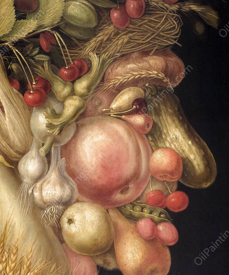 Summer (detail) by Giuseppe Arcimboldo - Hand-Painted Oil Painting Reproduction
