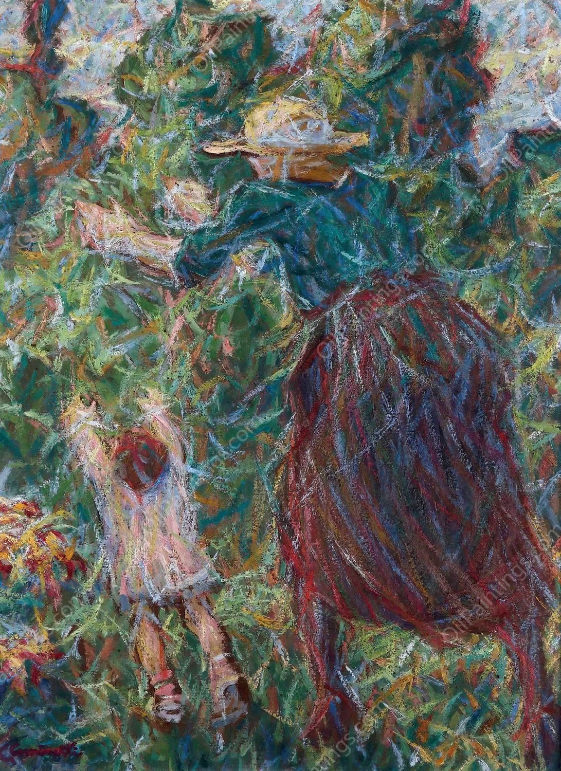 Papillons  by Giuseppe Cominetti - Hand-Painted Oil Painting Reproduction