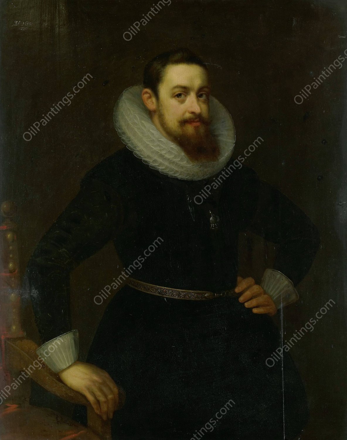 Jeremias Boudinois  by Gortzius Geldorp - Hand-Painted Oil Painting Reproduction