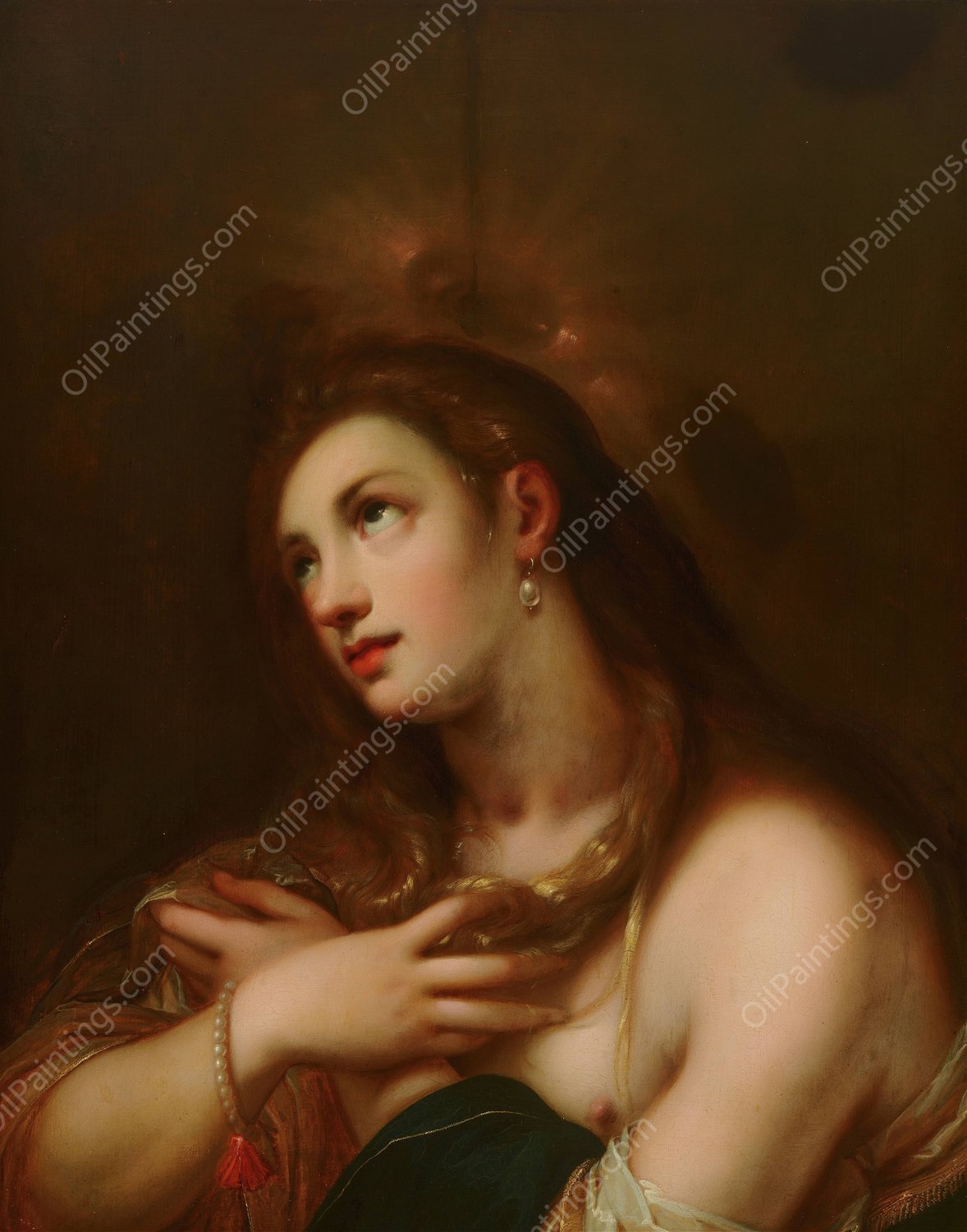 The Penitent Mary Magdalen by Gortzius Geldorp - Hand-Painted Oil Painting Reproduction