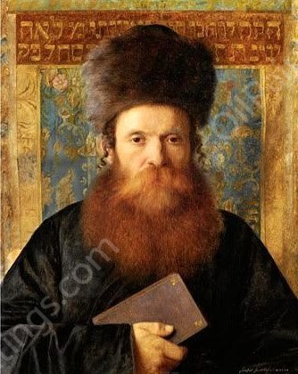 The Rabbi by Maurycy Gottlieb - Hand-Painted Oil Painting Reproduction