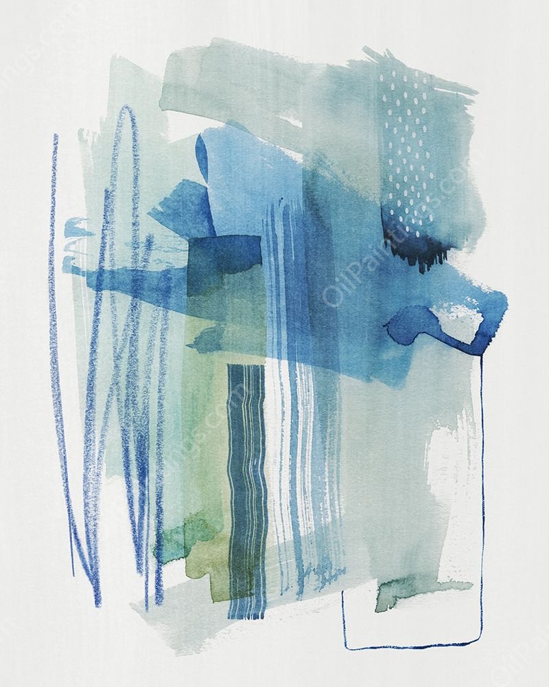 Abstract Oasis I by Grace Popp - Hand-Painted Oil Painting Reproduction