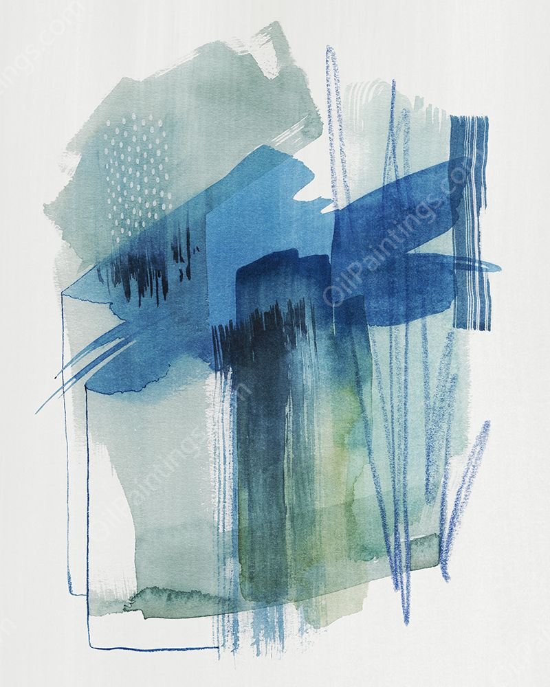 Abstract Oasis II by Grace Popp - Hand-Painted Oil Painting Reproduction