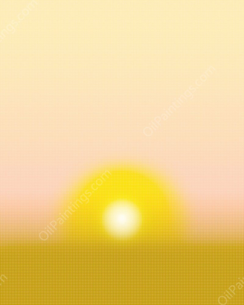 Airbrushed Dawn I by Grace Popp - Hand-Painted Oil Painting Reproduction