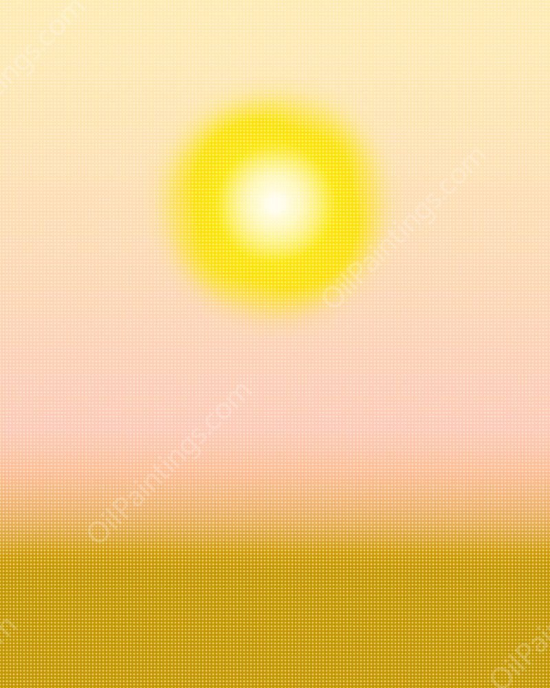 Airbrushed Dawn II by Grace Popp - Hand-Painted Oil Painting Reproduction