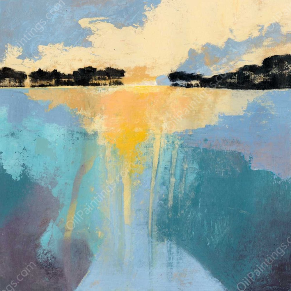 Back Bay Sun I by Grace Popp - Hand-Painted Oil Painting Reproduction