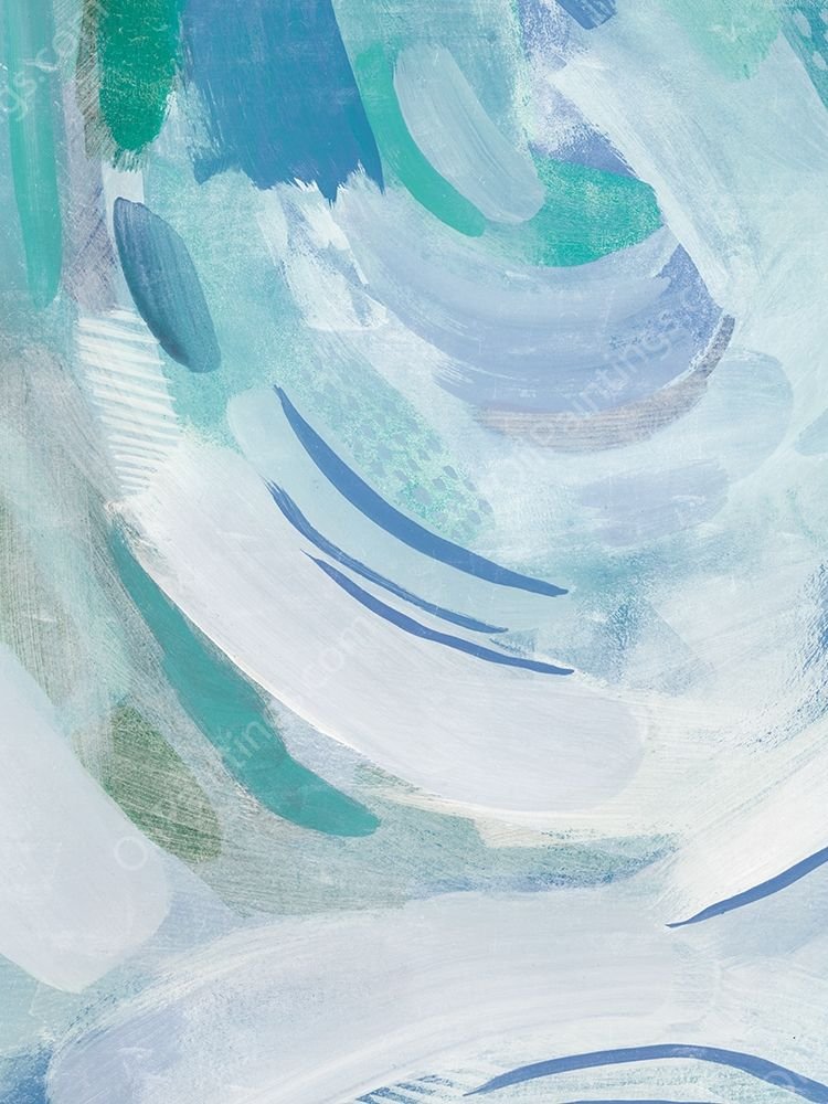 Beneath the Wave I by Grace Popp - Hand-Painted Oil Painting Reproduction