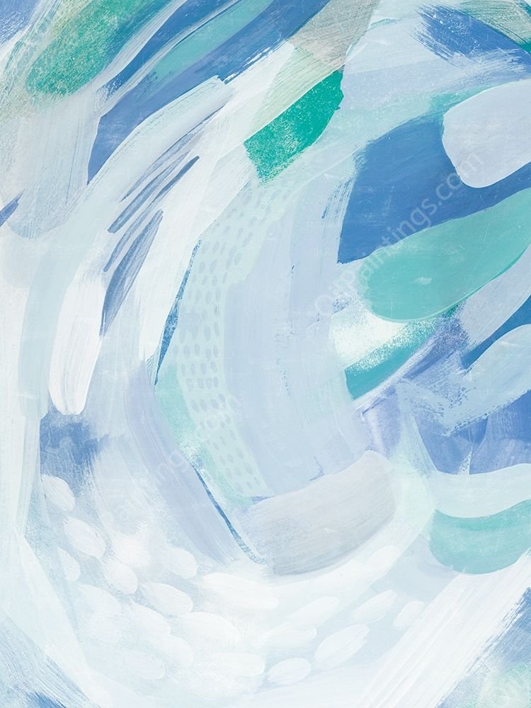 Beneath the Wave II by Grace Popp - Hand-Painted Oil Painting Reproduction