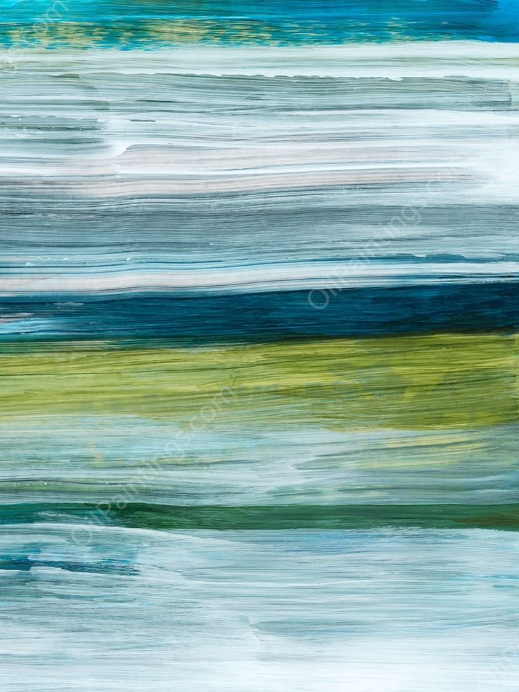 Beryl Swipe II by Grace Popp - Hand-Painted Oil Painting Reproduction