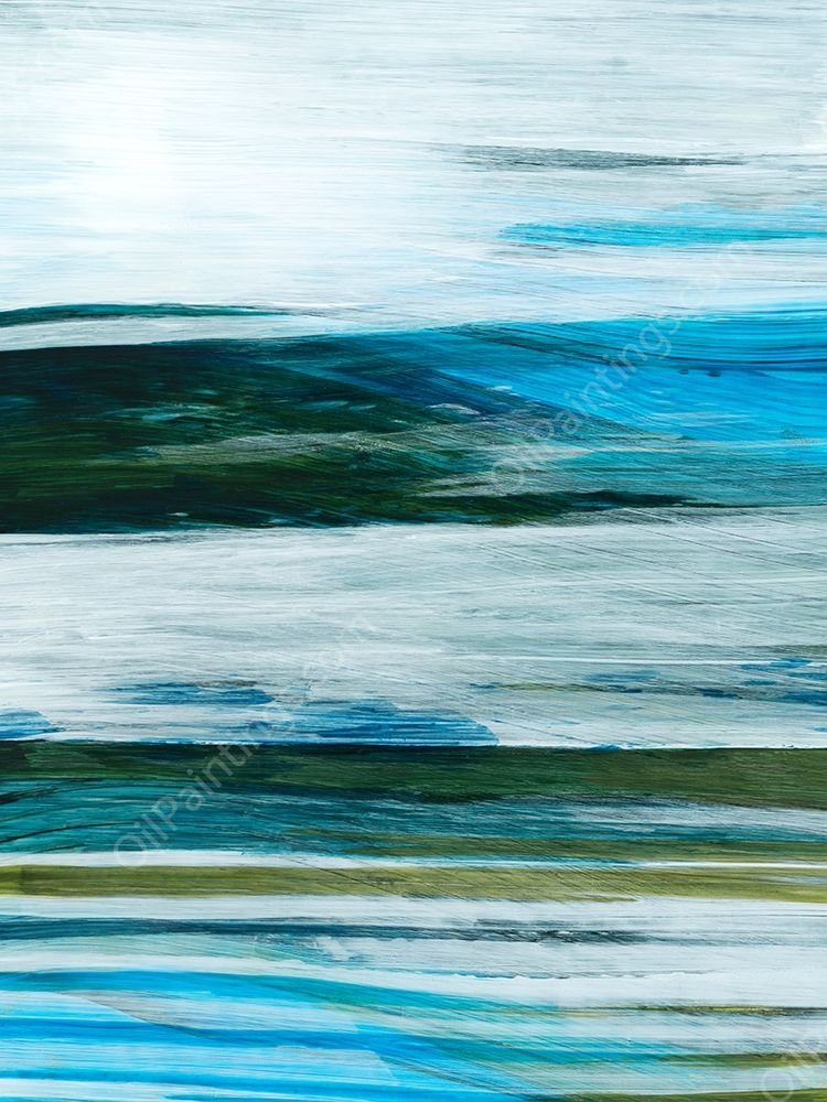 Beryl Swipe III by Grace Popp - Hand-Painted Oil Painting Reproduction