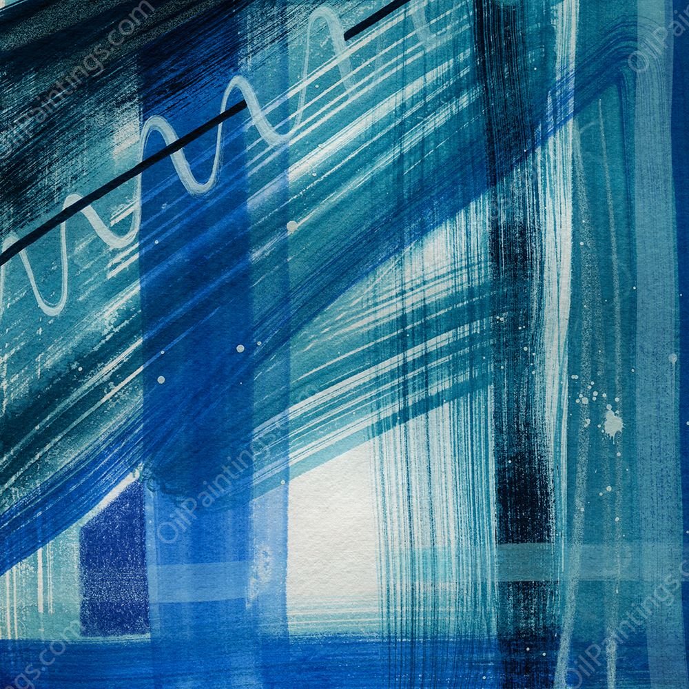 Blue Belle I by Grace Popp - Hand-Painted Oil Painting Reproduction