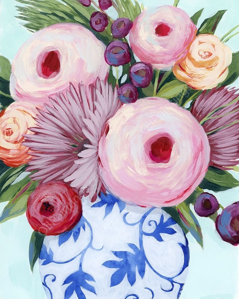 Clarity Blooms I by Grace Popp - Hand-Painted Oil Painting Reproduction