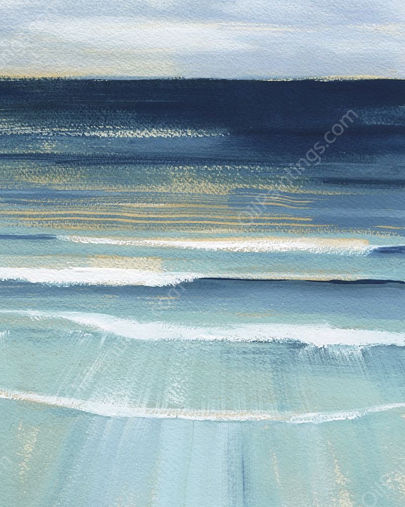 Full Moon Tide II by Grace Popp - Hand-Painted Oil Painting Reproduction