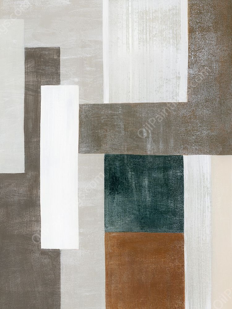 Industrial Layers I by Grace Popp - Hand-Painted Oil Painting Reproduction