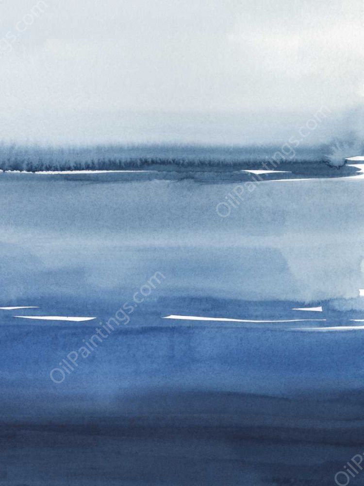 La Mar Azul I by Grace Popp - Hand-Painted Oil Painting Reproduction