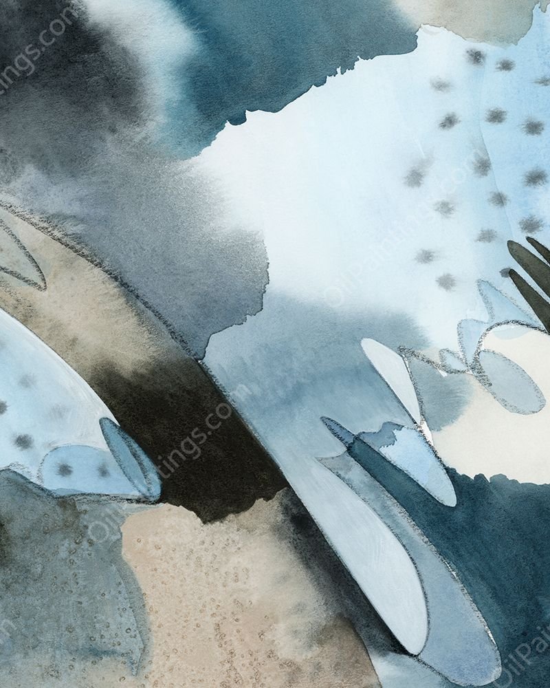 Layered Cascade I by Grace Popp - Hand-Painted Oil Painting Reproduction