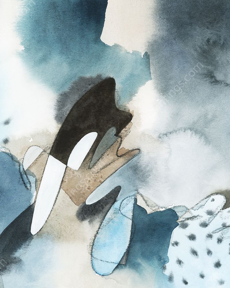 Layered Cascade II by Grace Popp - Hand-Painted Oil Painting Reproduction