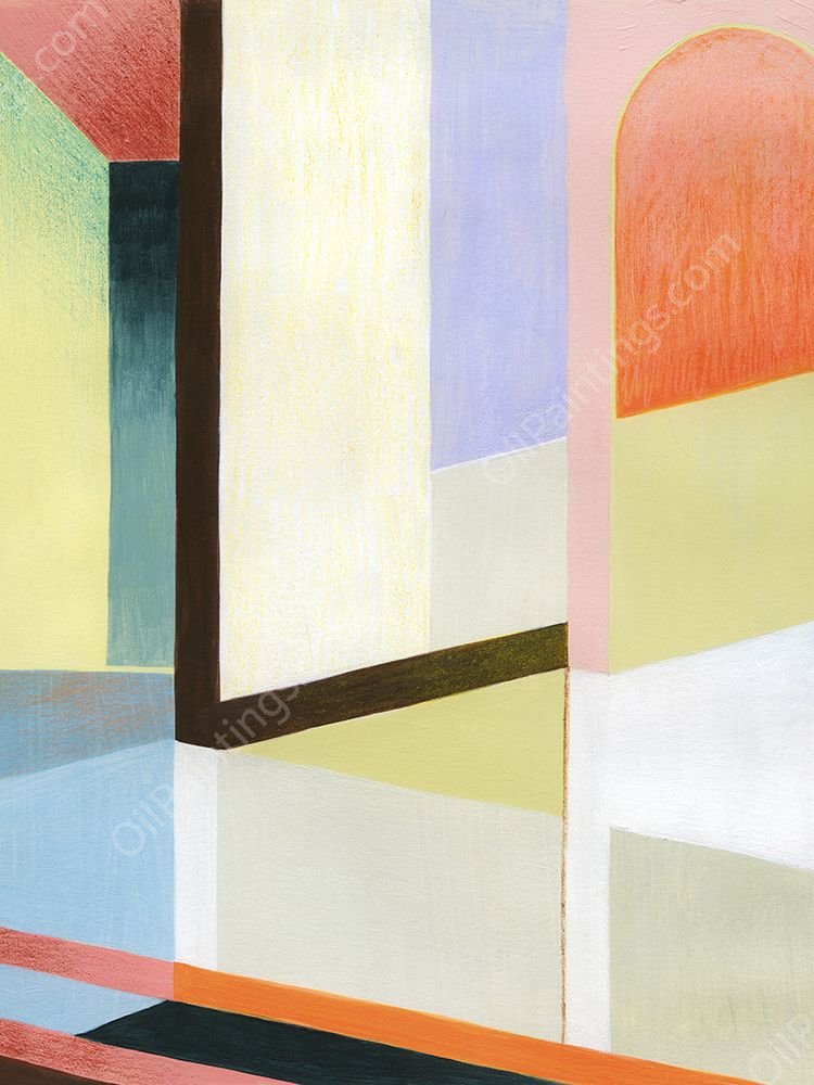 Levels and Doorways II by Grace Popp - Hand-Painted Oil Painting Reproduction