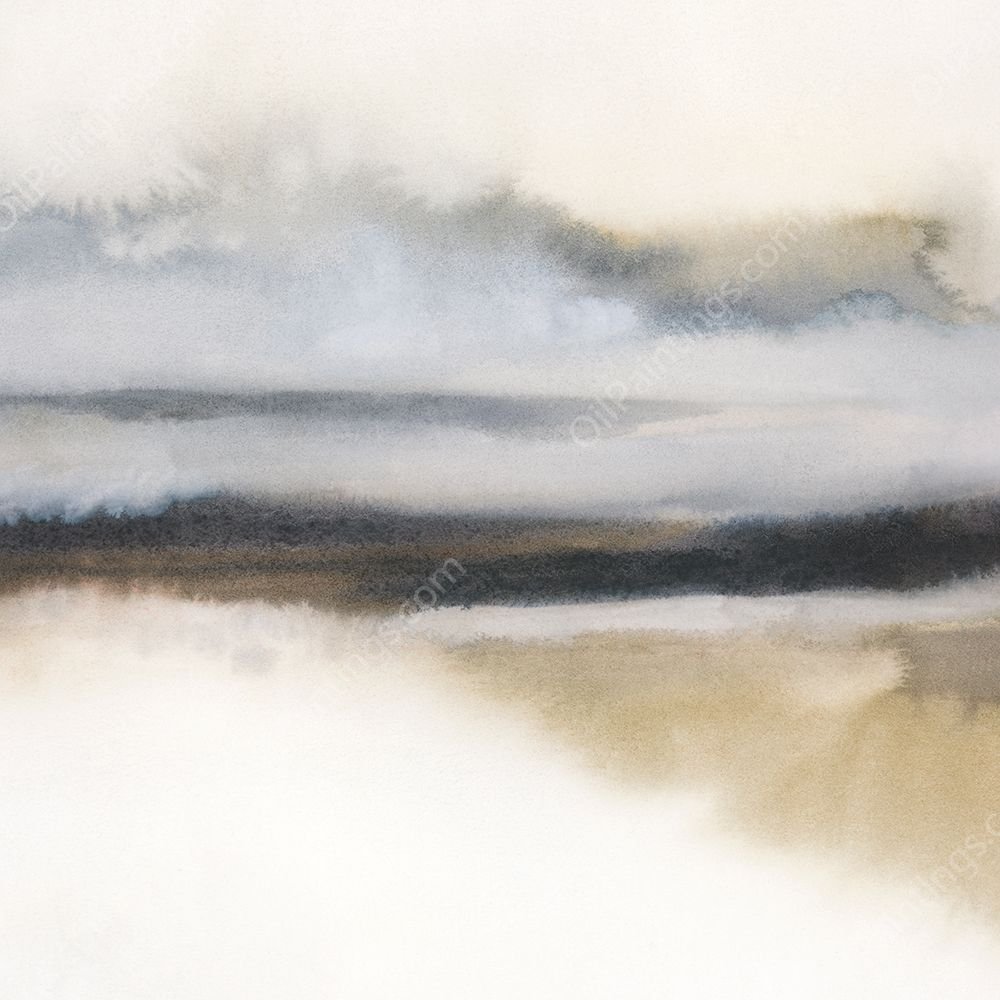 Misty Greyland II by Grace Popp - Hand-Painted Oil Painting Reproduction