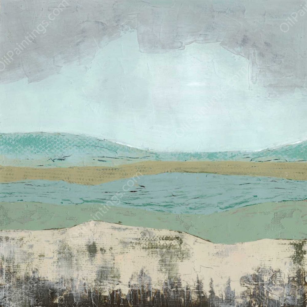 Pastel Mooreland I by Grace Popp - Hand-Painted Oil Painting Reproduction