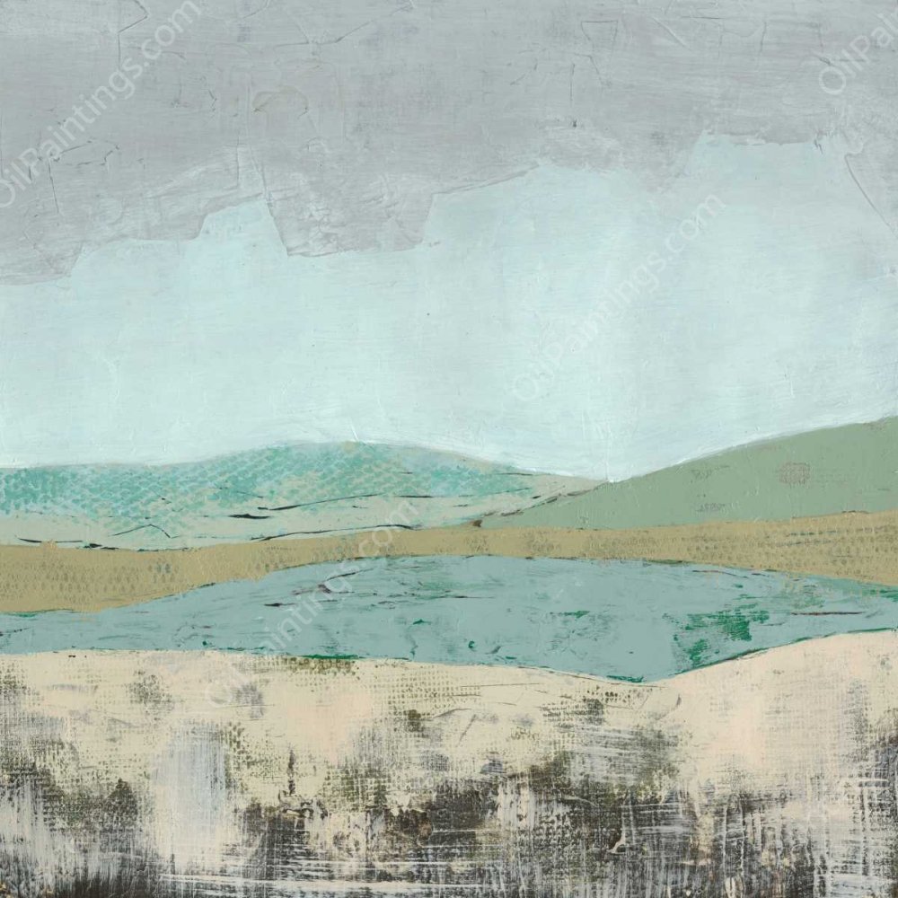 Pastel Mooreland II by Grace Popp - Hand-Painted Oil Painting Reproduction