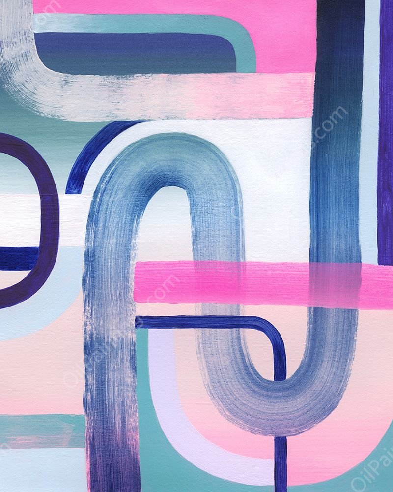 Prismatic Evening II by Grace Popp - Hand-Painted Oil Painting Reproduction