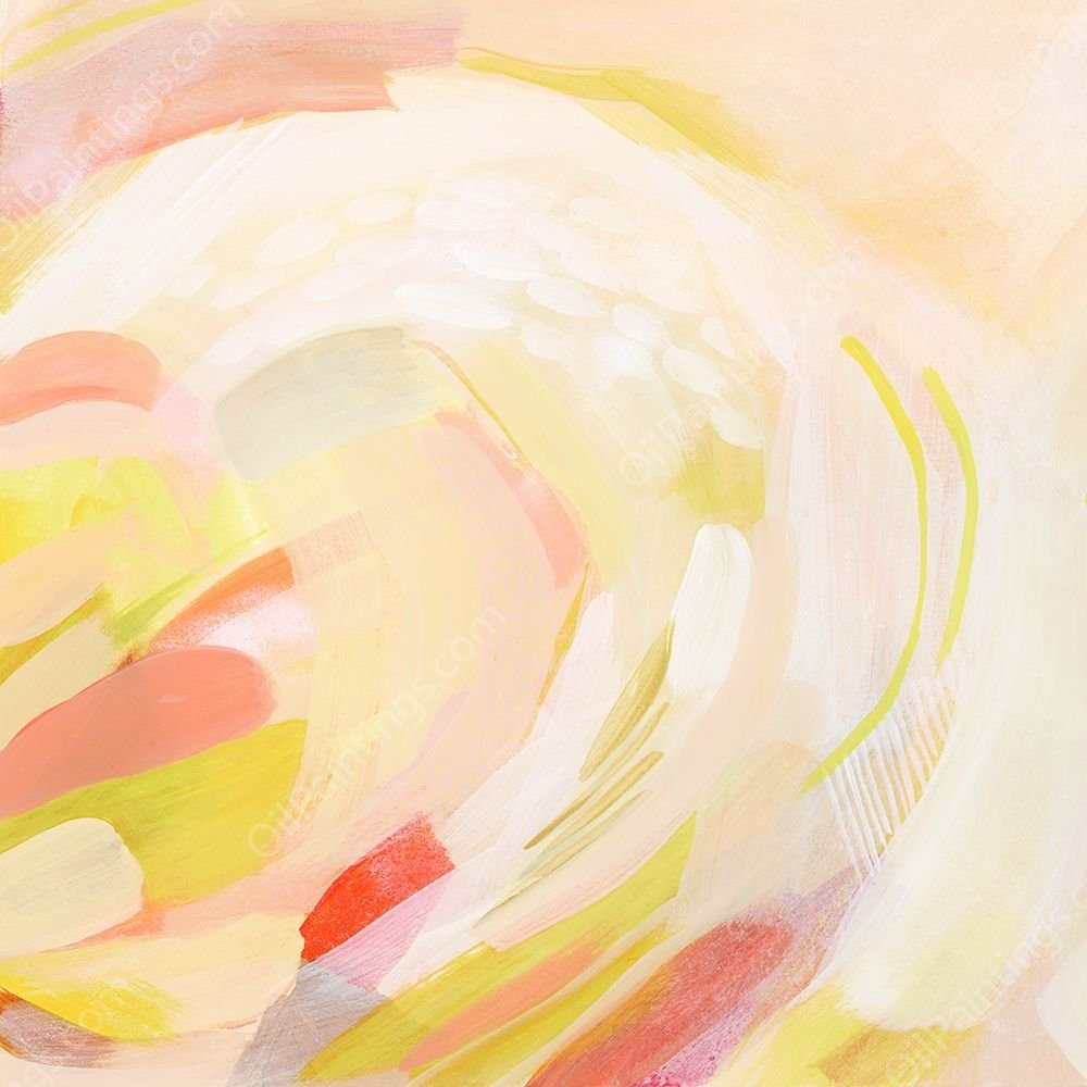 Sunburst Blossom I by Grace Popp - Hand-Painted Oil Painting Reproduction