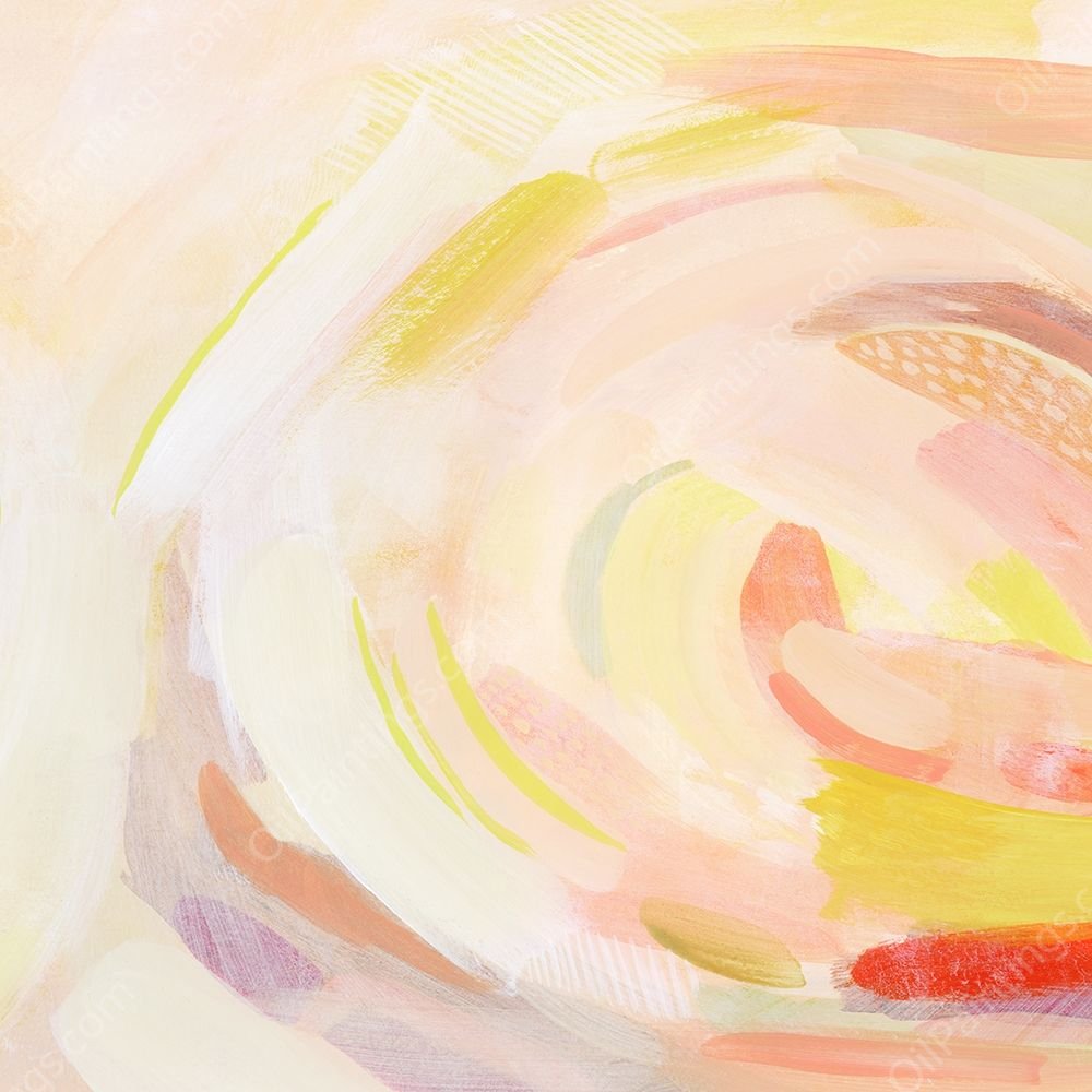 Sunburst Blossom II by Grace Popp - Hand-Painted Oil Painting Reproduction