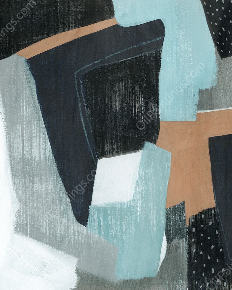 Tangerine Lagoon II by Grace Popp - Hand-Painted Oil Painting Reproduction