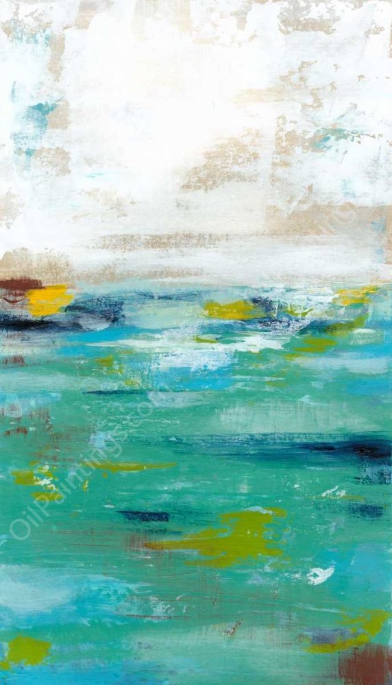 Topaz Mire I by Grace Popp - Hand-Painted Oil Painting Reproduction