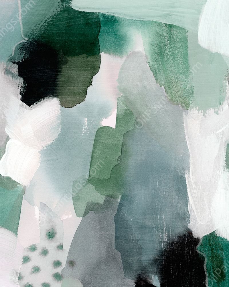 Turquoise Waters I by Grace Popp - Hand-Painted Oil Painting Reproduction