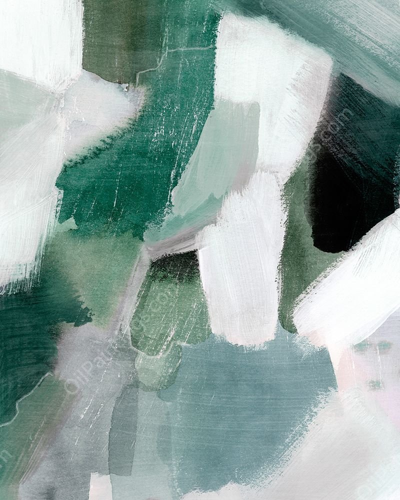 Turquoise Waters II by Grace Popp - Hand-Painted Oil Painting Reproduction