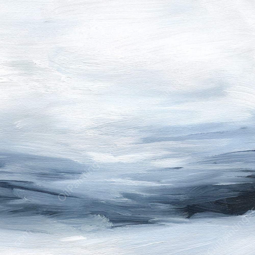 Ultramarine Flow II by Grace Popp - Hand-Painted Oil Painting Reproduction