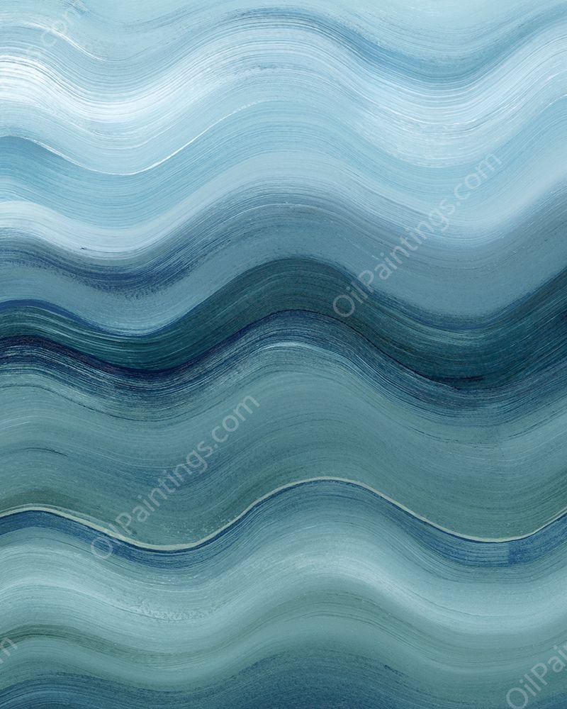 Uneven Ocean I by Grace Popp - Hand-Painted Oil Painting Reproduction