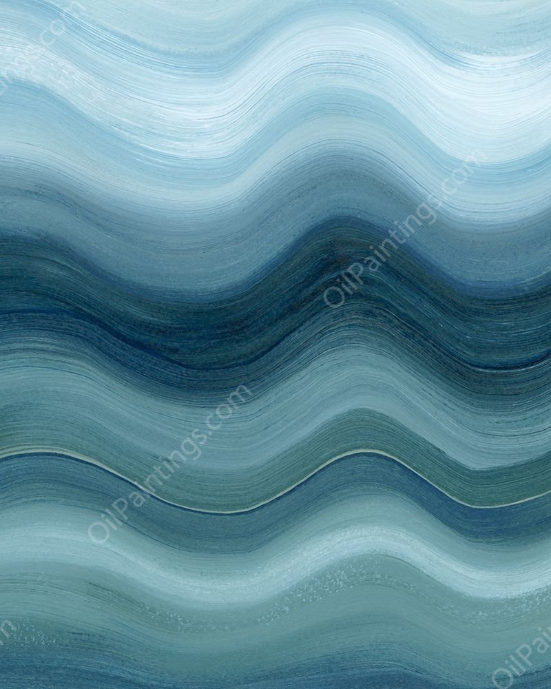 Uneven Ocean II by Grace Popp - Hand-Painted Oil Painting Reproduction