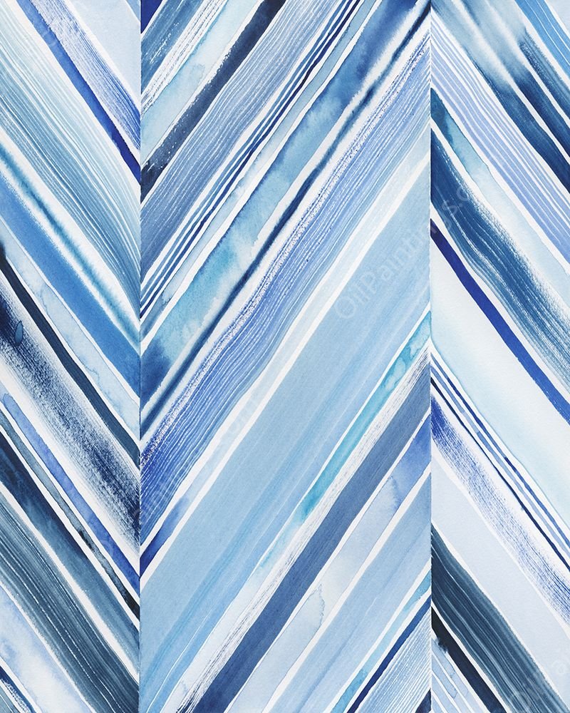 Wave Crests III by Grace Popp - Hand-Painted Oil Painting Reproduction