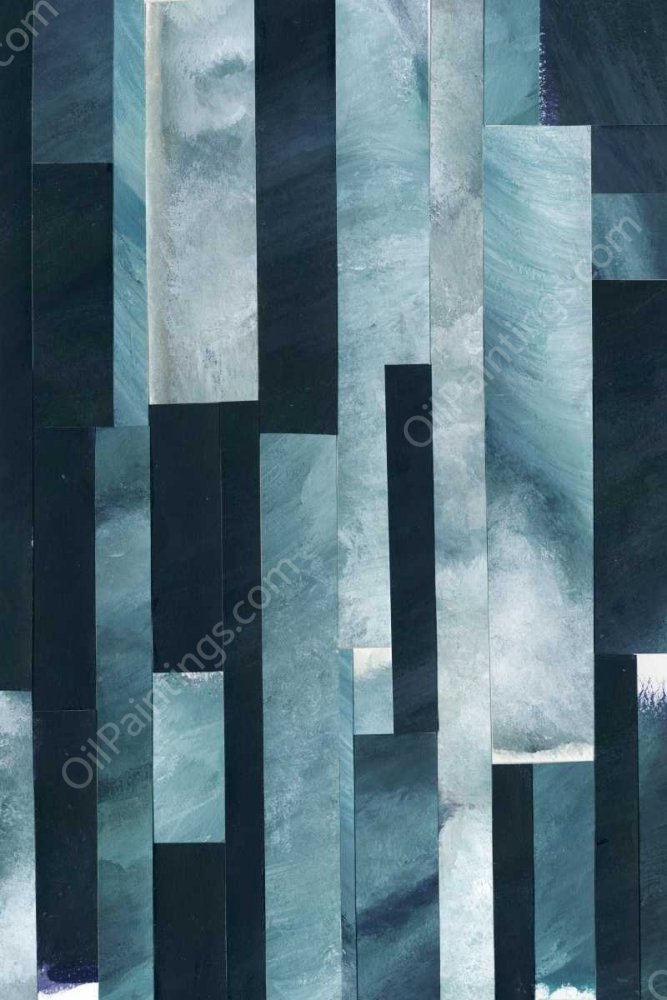 White Caps I by Grace Popp - Hand-Painted Oil Painting Reproduction