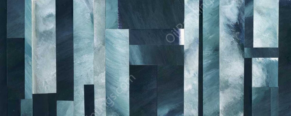 White Caps III by Grace Popp - Hand-Painted Oil Painting Reproduction